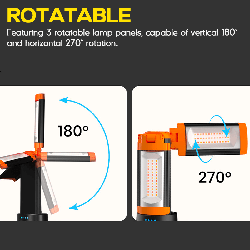 3-Panel Adjustable Work Light – Powerful & Versatile 💡💪